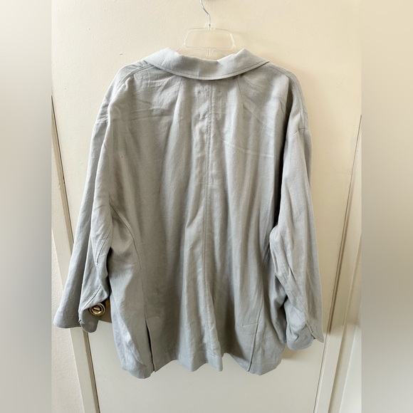 NEW ✨ PLUS Madewell Breezewoven Blazer in Ashen Sage 3X - Picture 6 of 13